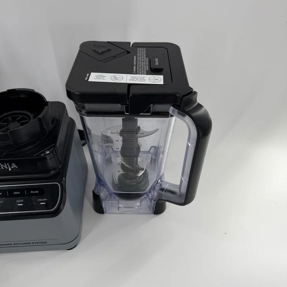 Ninja Grand Kitchen System Blender Food Processor Grey Black Auto-iQ 3-in-1 Set